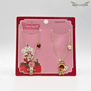 Strawberry Shortcake & Orange Blossom Best Friends Necklace Set New